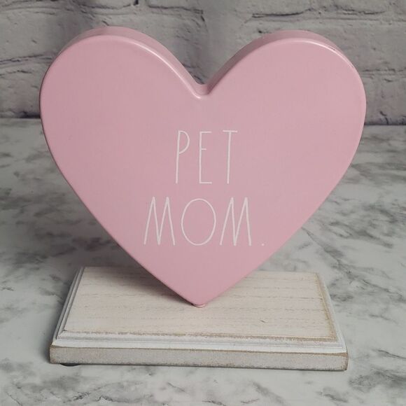 Rae Dunn Pet Mom Heart Decor - Picture 1 of 7